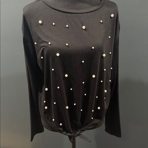 SHEIN Pearl TShirt